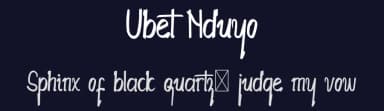 Ubet Nduyo by Chamdan Chakim — Script Handwritten Font — thumbnail 2