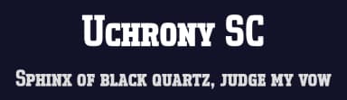 Uchrony SC by deFharo — Serif Font — thumbnail 2