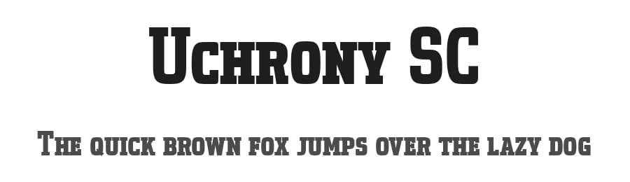 Uchrony SC by deFharo — Serif Font