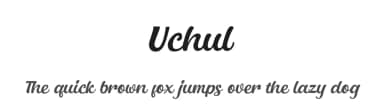Uchul by Malik Jabbar Ali — Script Handwritten Font — thumbnail 1