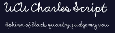 UCU Charles Script by Charles Whiteside — Script Handwritten Font — thumbnail 2