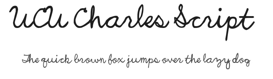 UCU Charles Script by Charles Whiteside — Script Handwritten Font