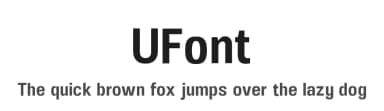 UFont by Steve Gardner — Sans Serif Font — thumbnail 1
