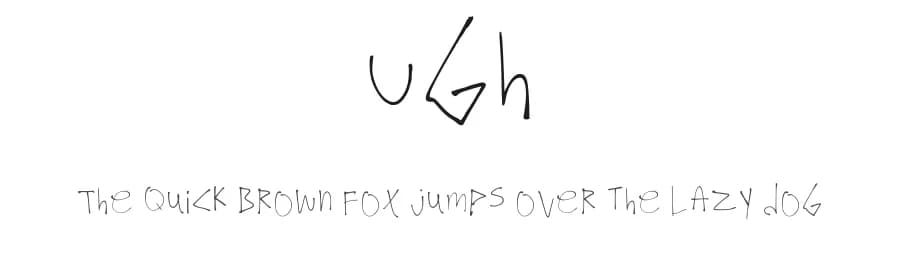 Ugh by Thimas — Script Handwritten Font
