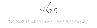 Ugh by Thimas — Script Handwritten Font — thumbnail 1