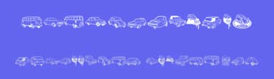 Ugly Cars by Galdino Otten Fonts — Dingbats Font — thumbnail 3