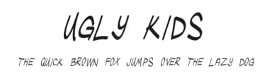Ugly Kids by Murder Fonts — Script Handwritten Font — thumbnail 1