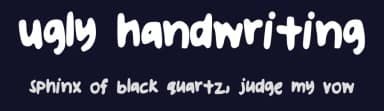 Ugly Handwriting by Narsha Lee — Script Handwritten Font — thumbnail 2