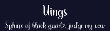 Uings by Jaime Rangel Castro — Script Handwritten Font — thumbnail 2