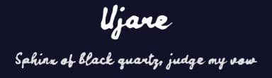 Ujare by wepfont.com — Script Handwritten Font — thumbnail 2
