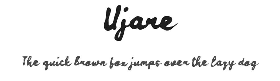 Ujare by wepfont.com — Script Handwritten Font
