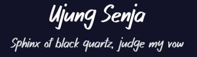 Ujung Senja by Pinisiart — Script Handwritten Font — thumbnail 2