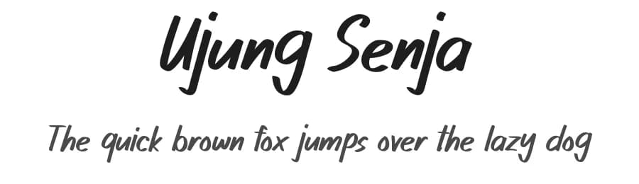 Ujung Senja by Pinisiart — Script Handwritten Font