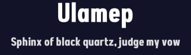 Ulamep by wepfont.com — Sans Serif Font — thumbnail 2