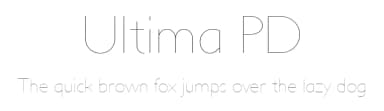 Ultima PD by Alan Prescott — Sans Serif Font — thumbnail 1