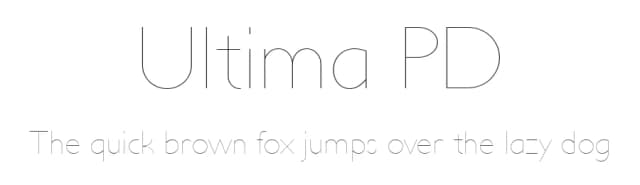 Ultima PD by Alan Prescott — Sans Serif Font