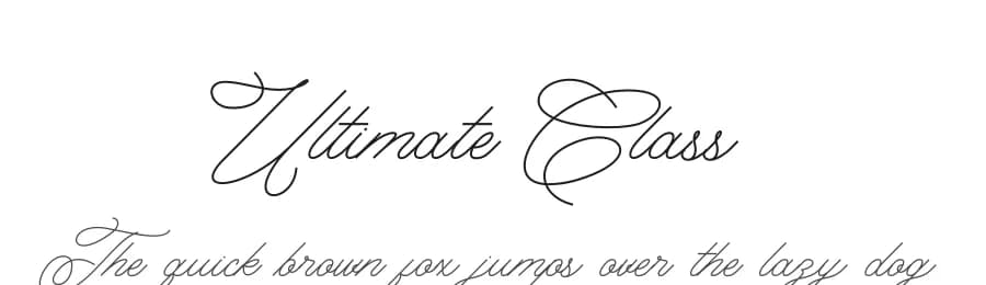 Ultimate Class by PutraCetol Studio — Script Handwritten Font
