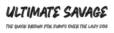 Ultimate Savage by DumadiStyle — Script Handwritten Font — thumbnail 1