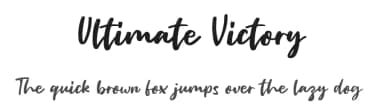 Ultimate Victory by epiclinez — Script Handwritten Font — thumbnail 1