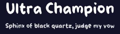 Ultra Champion by wepfont.com — Script Handwritten Font — thumbnail 2