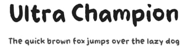 Ultra Champion by wepfont.com — Script Handwritten Font — thumbnail 1