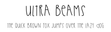Ultra Beams by Des Gomez — Script Handwritten Font — thumbnail 1