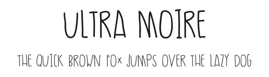 Ultra Moire by Des Gomez — Script Handwritten Font