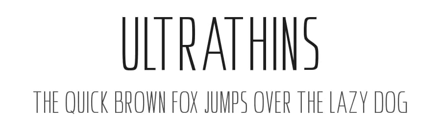 Ultrathins by Hawtpixel — Sans Serif Font