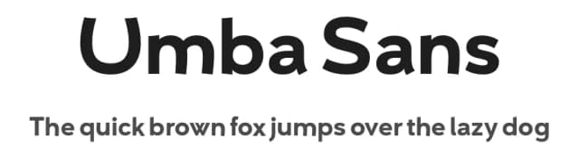 Umba Sans by Anita Jürgeleit — Sans Serif Font