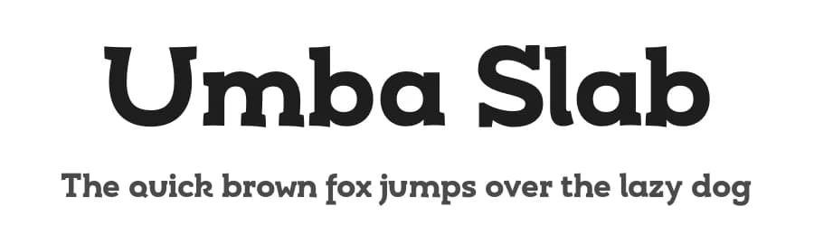 Umba Slab by Anita Jürgeleit — Serif Font — preview 1