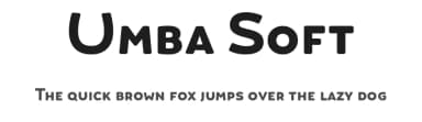 Umba Soft by Anita Jürgeleit — Sans Serif Font — thumbnail 1
