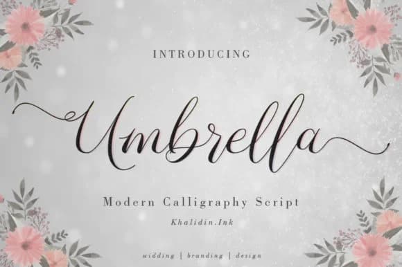 Umbrella Script Font by Khalidin.Ink — Script Handwritten Font