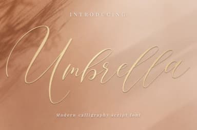 Umbrella Script Font by it_was_a_good_day by it_was_a_good_day — Script Handwritten Font — thumbnail 1