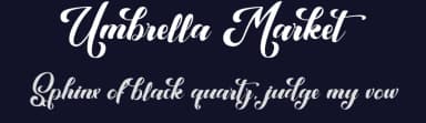 Umbrella Market by Typhoon Type - Suthi Srisopha — Script Handwritten Font — thumbnail 2