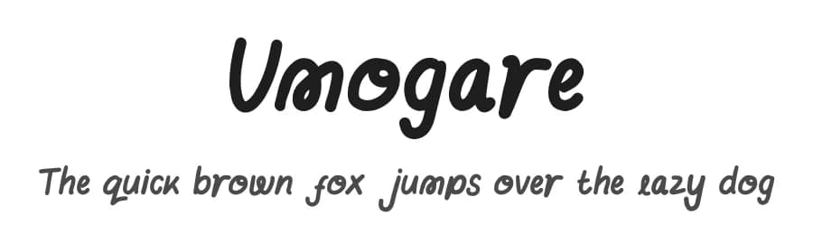 Umogare by Enxyclo Studio — Script Handwritten Font