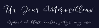 Un Jour Merveilleux by Roland Huse Design — Script Handwritten Font — thumbnail 2