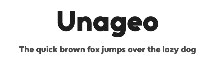 Unageo by Richard Sepi — Sans Serif Font