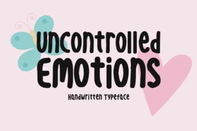 Uncontrolled Emotions Font by Instagram Fonts — Script Handwritten Font — thumbnail 1