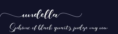 Undella by Bexxtype — Script Handwritten Font — thumbnail 2