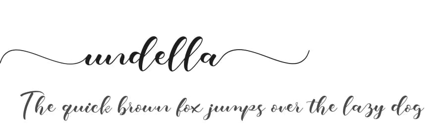 Undella by Bexxtype — Script Handwritten Font