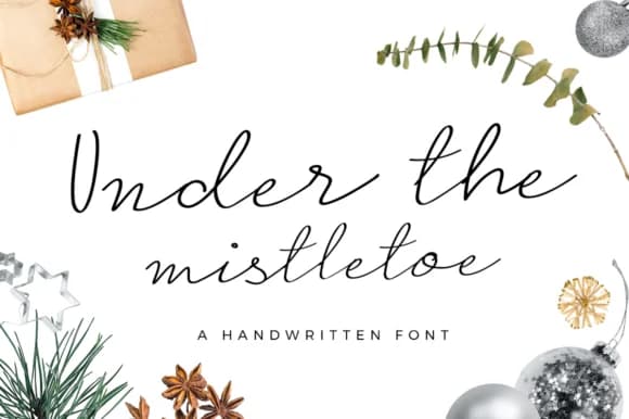 Under the Mistletoe Font by duka — Script Handwritten Font