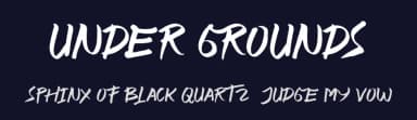 Under Grounds by AminMario — Script Handwritten Font — thumbnail 2