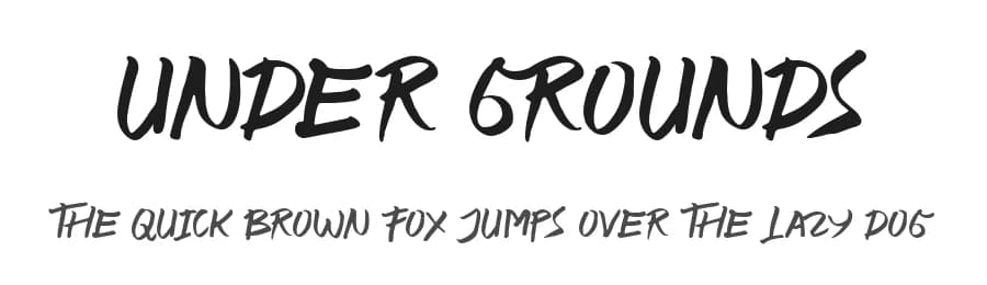 Under Grounds by AminMario — Script Handwritten Font