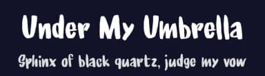Under My Umbrella by Hanoded — Script Handwritten Font — thumbnail 2