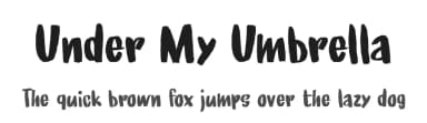 Under My Umbrella by Hanoded — Script Handwritten Font — thumbnail 1