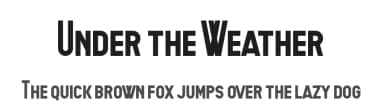 Under the Weather by Chequered Ink — Sans Serif Font — thumbnail 1