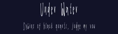 Under Water by Julia Ko — Script Handwritten Font — thumbnail 2