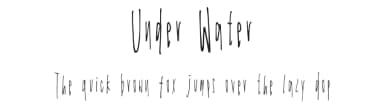 Under Water by Julia Ko — Script Handwritten Font — thumbnail 1