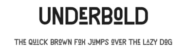 Underbold by Muhammad Yafinuha — Sans Serif Font — thumbnail 1