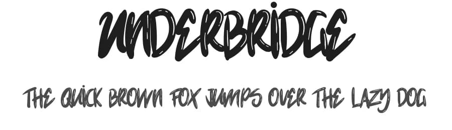 Underbridge by Holisfonts.com — Script Handwritten Font